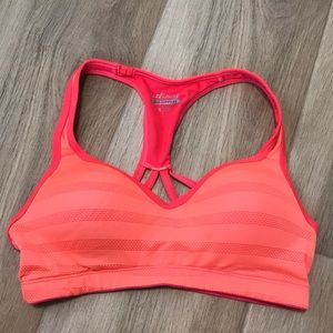 Neon Coral Sports Bra